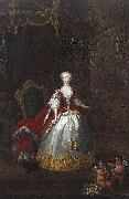 William Hogarth Portrait of Augusta of Saxe-Gotha oil on canvas